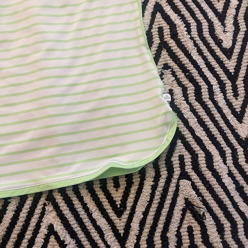 Lady Hagen Mint Green Striped Tank Top - Picture 3 of 5